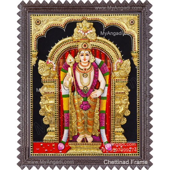 Murugan 3D Tanjore Painting