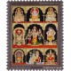 9 God Panel Tanjore Painting