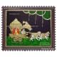 Geetha Saaram Tanjore Painting, Geetha Saram Tanjore Painting, Krishna Arjuna Chariot Tanjore Painting