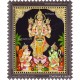Vishnu With Garudan Hanuman Tanjore Painting