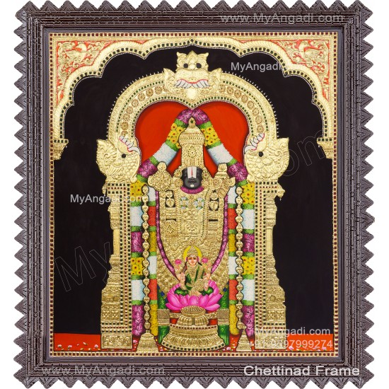 Balaji Lakshmi Tanjore Painting