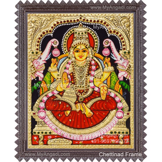 Gajalakshmi Tanjore Painting