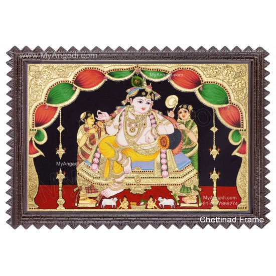Butter Krishna Tanjore Painting