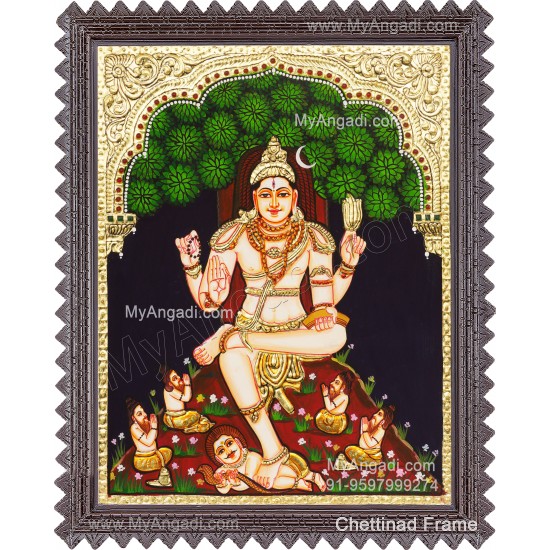 Thatchinamoorthy Tanjore Painting