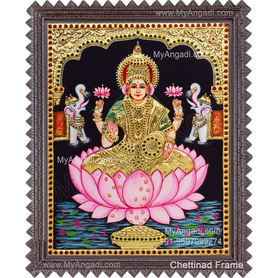 Gajalakshmi Tanjore Painting