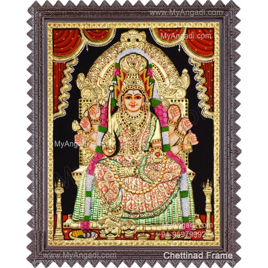 Samayapura Mariamman Tanjore Painting
