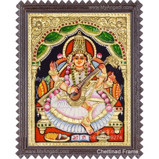 Saraswathi Tanjore Painting