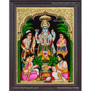 Sathya Narayana Swami Tanjore Painting