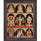 9 God Panel Tanjore Painting