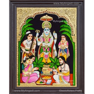 Sathya Narayana Swami Tanjore Painting