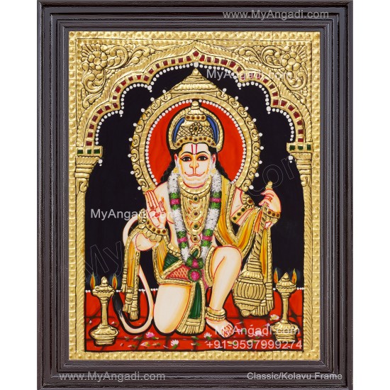 Hanuman Tanjore Painting