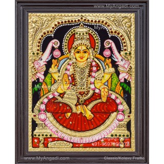 Gajalakshmi Tanjore Painting