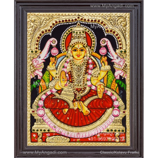 Gajalakshmi Tanjore Painting