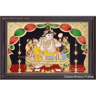 Butter Krishna Tanjore Painting