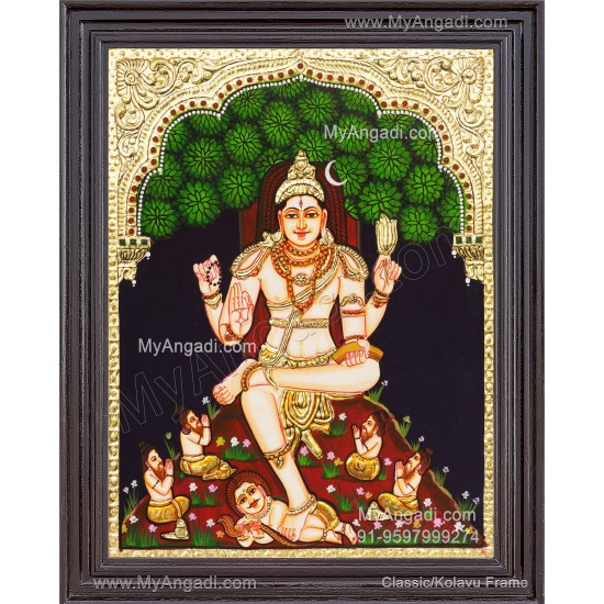 Thatchinamoorthy Tanjore Painting