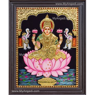 Gajalakshmi Tanjore Painting