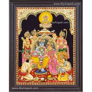 Ram Darbar Tanjore Painting