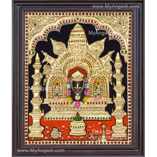 Manjunatha Swamy Tanjore Painting
