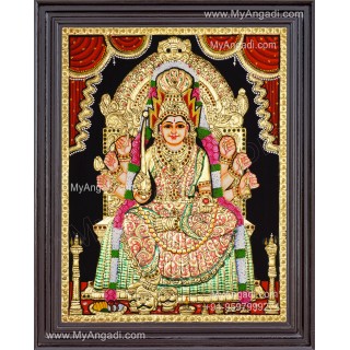 Samayapura Mariamman Tanjore Painting