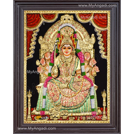 Samayapura Mariamman Tanjore Painting