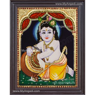 Butter Krishna Tanjore Paintings