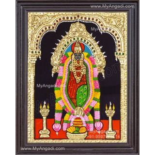 Adhi Parasakthi Amman Tanjore Painting