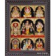 9 God Panel Tanjore Painting