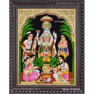 Sathya Narayana Swamy Tanjore Painting
