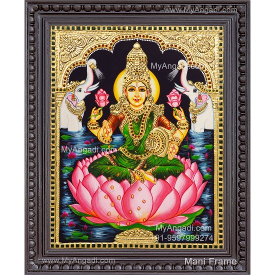 Gajalakshmi Tanjore Painting