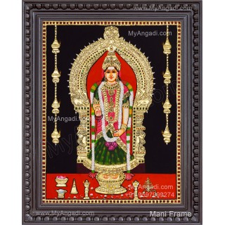 Kanniya kumari Amman Tanjore Painting