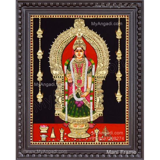 Kanniya kumari Amman Tanjore Painting