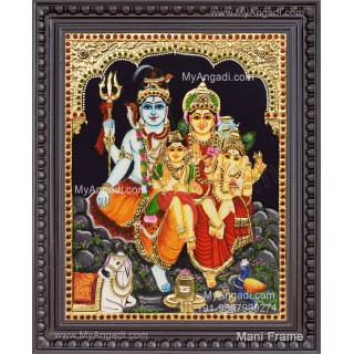 Shiva Family Tanjore Painting