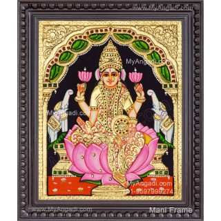 Gajalakshmi Tanjore Painting