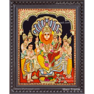 Narasimar Tanjore Painting, Lakshmi Narasimhar Tanjore Painting