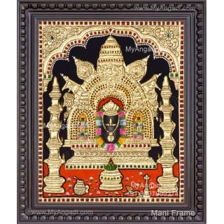 Manjunatha Swamy Tanjore Painting