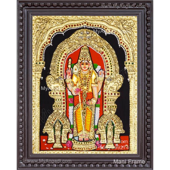 Thiruchenthoor Murugan Tanjore Painting