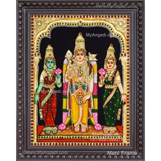 Murugan Valli Deivanai Tanjore Painting