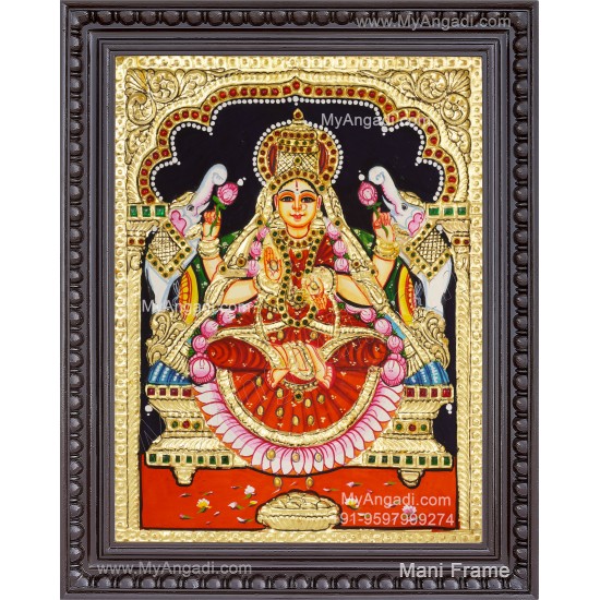 Gajalakshmi Tanjore Painting
