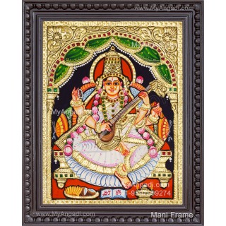 Saraswathi Tanjore Painting