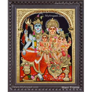 Shivan Family Tanjore Painting
