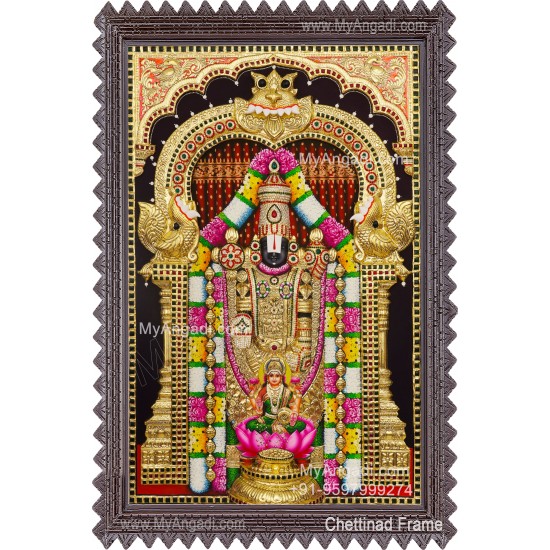 Balaji Lakshmi 3D Tanjore Painting