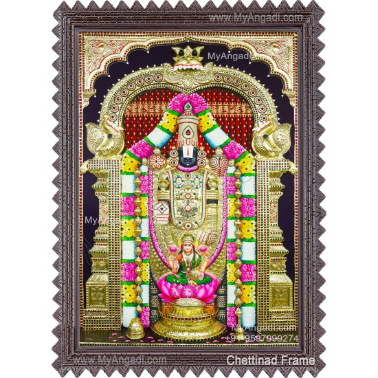 Perumal Lakshmi 3D Tanjore Painting