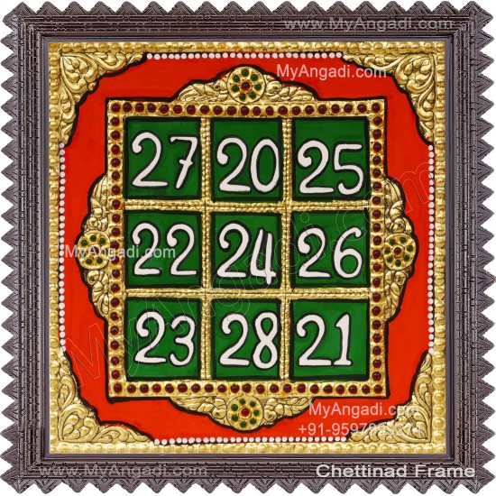 Kubera Lakshmi Yantram Tanjore Painting