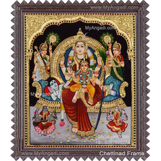 Raja Rajeshwari Tanjore Painting