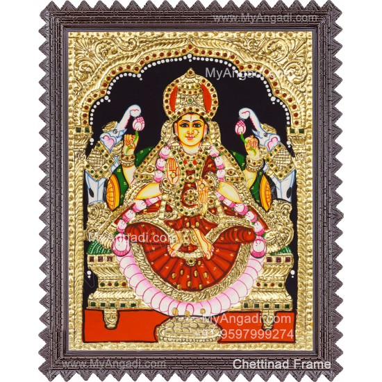 Gajalakshmi Tanjore Painting