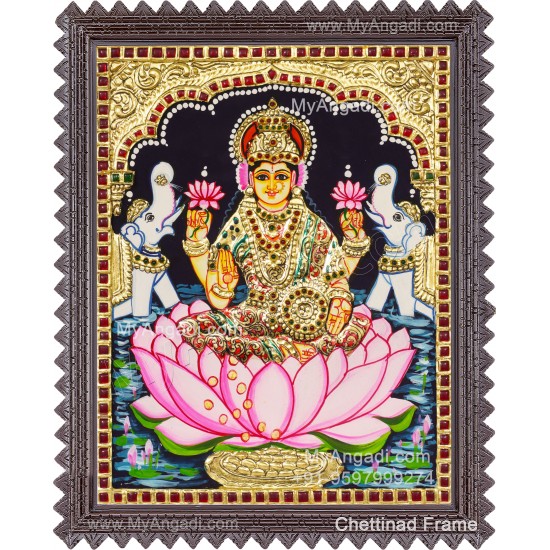 Gajalakshmi Tanjore Painting