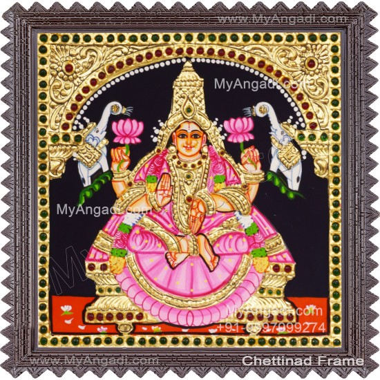 Gajalakshmi Tanjore Painting