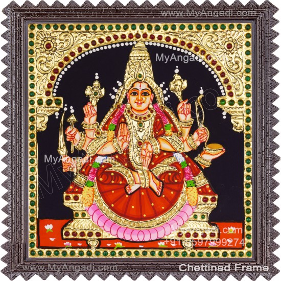 Veera Lakshmi Tanjore Painting