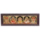 Balaji, Lakshmi, Ganesha, Saraswathi and Hanuman- 5 Panel Tanjore Painting