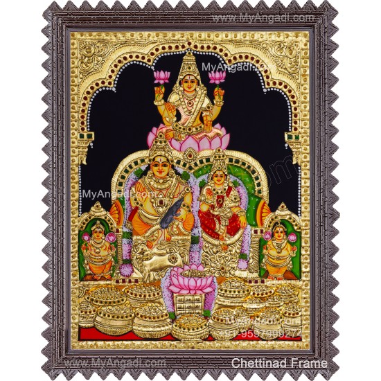 Kuber Lakshmi Tanjore Painting